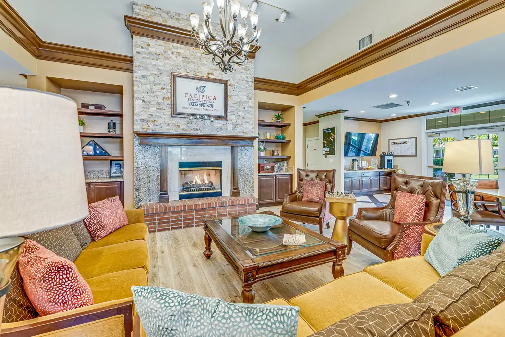 Lounge Area with Fireplace